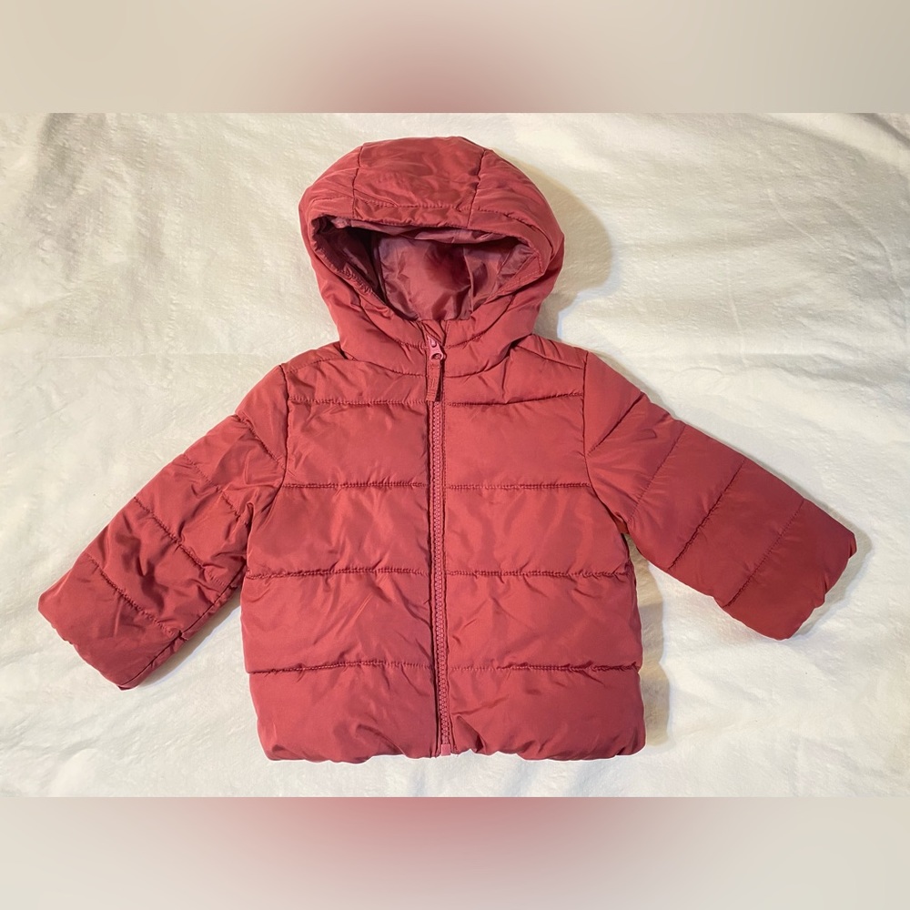 Children’s Place Toddler Girls size 12-18 months Hooded Puffer Jacket